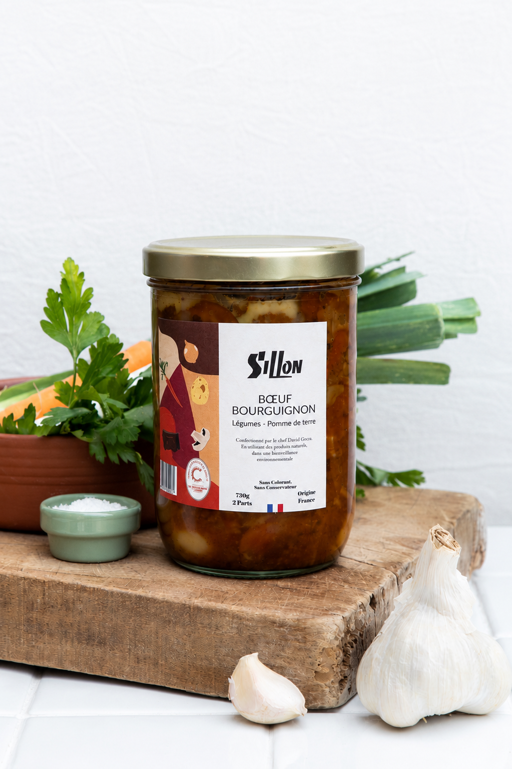 Boeuf Bourguignon, Legumes et Pommes de Terre - 750g
