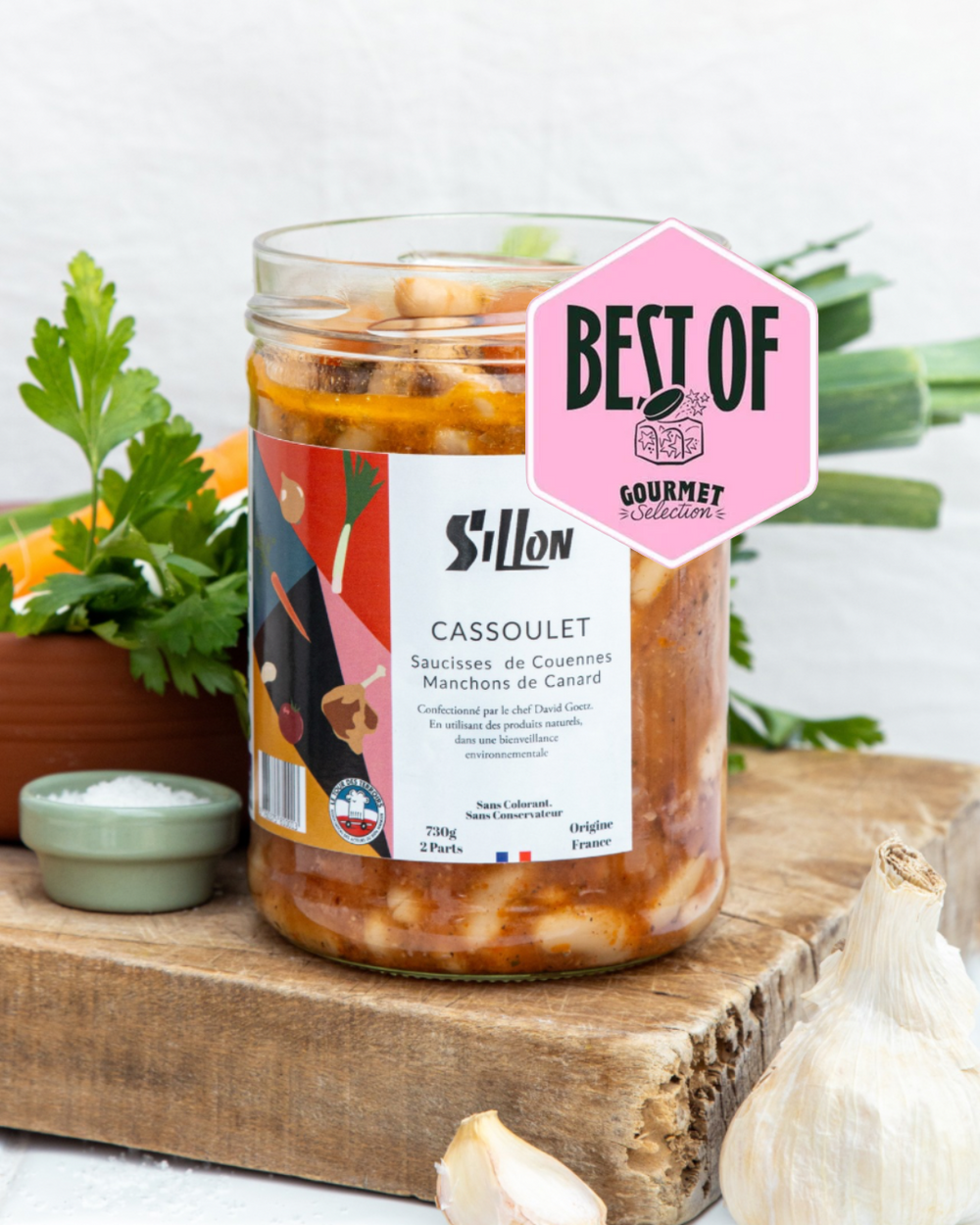 Cassoulet artisanal – Saucisse & manchon de canard