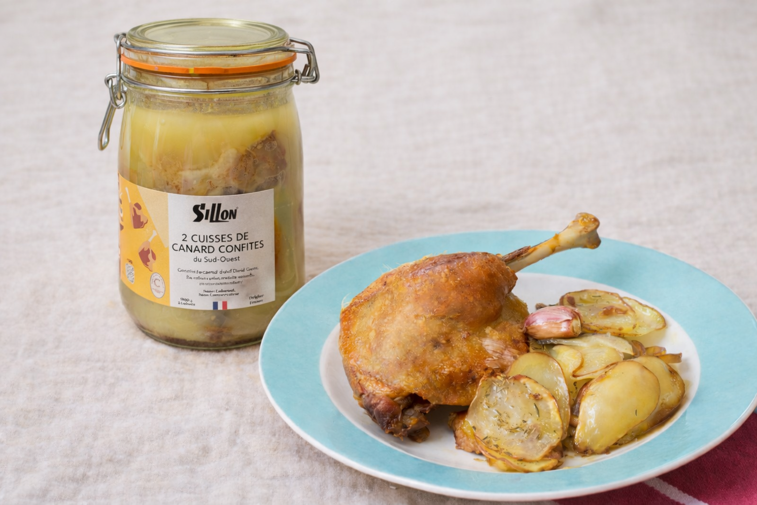 2 Cuisses Confites de Canard 900g