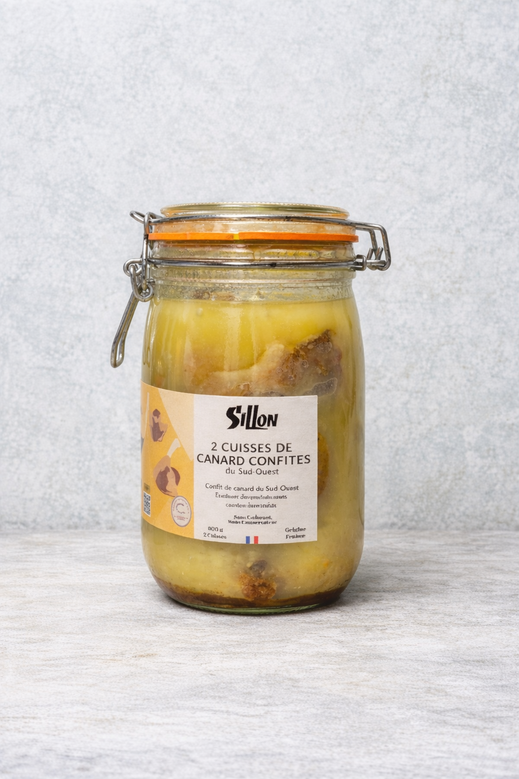 Cuisses de canard confites en bocal