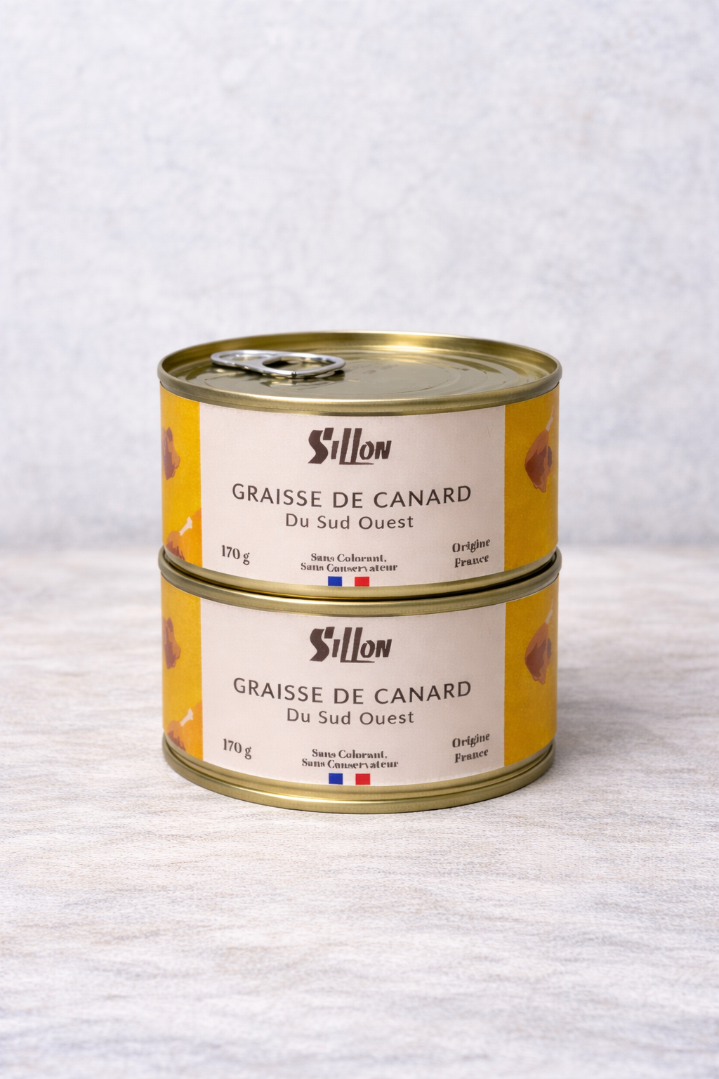graisse de canard 170g en bocal artisanal