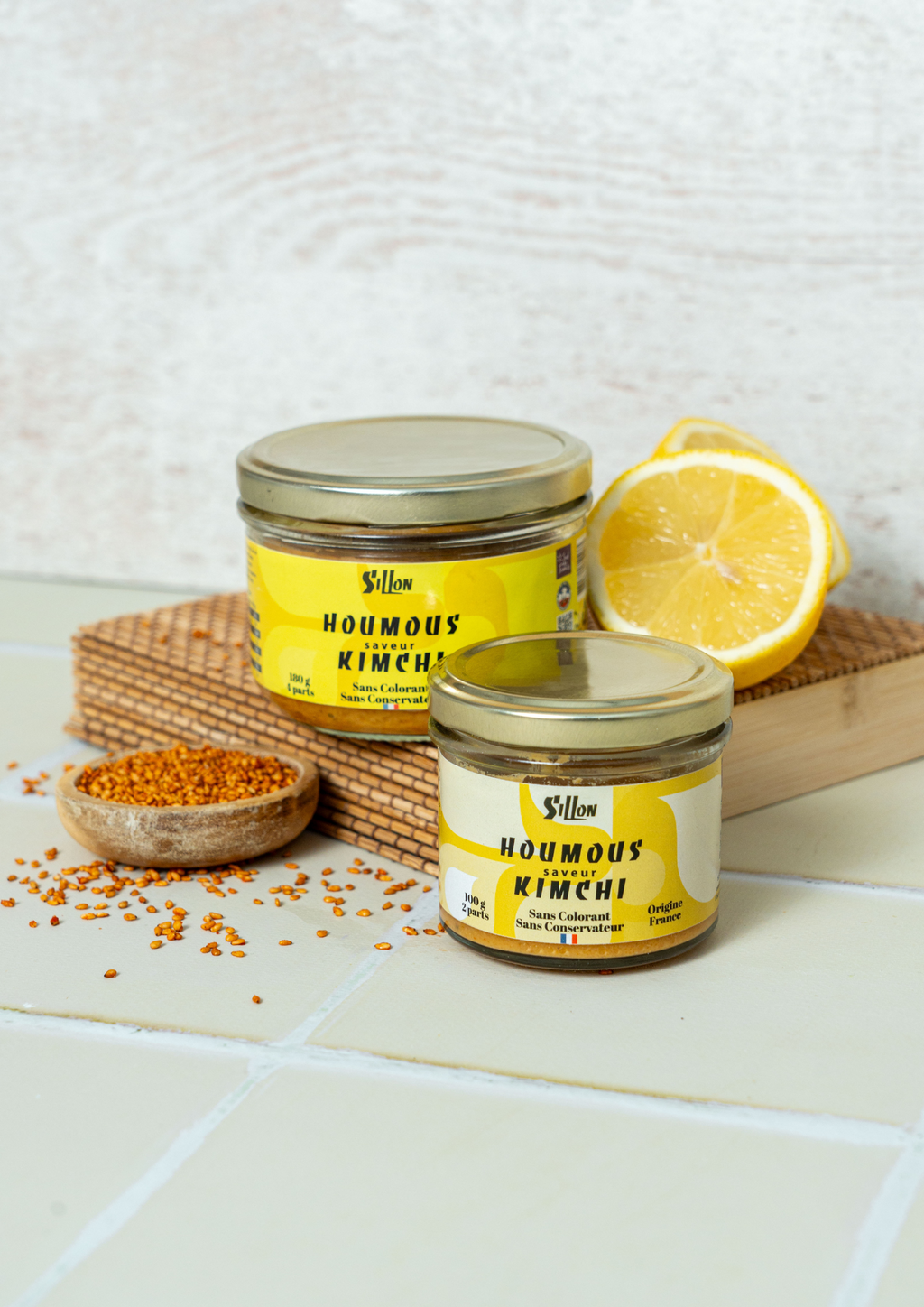 houmous saveur kimchi artisanal en bocal