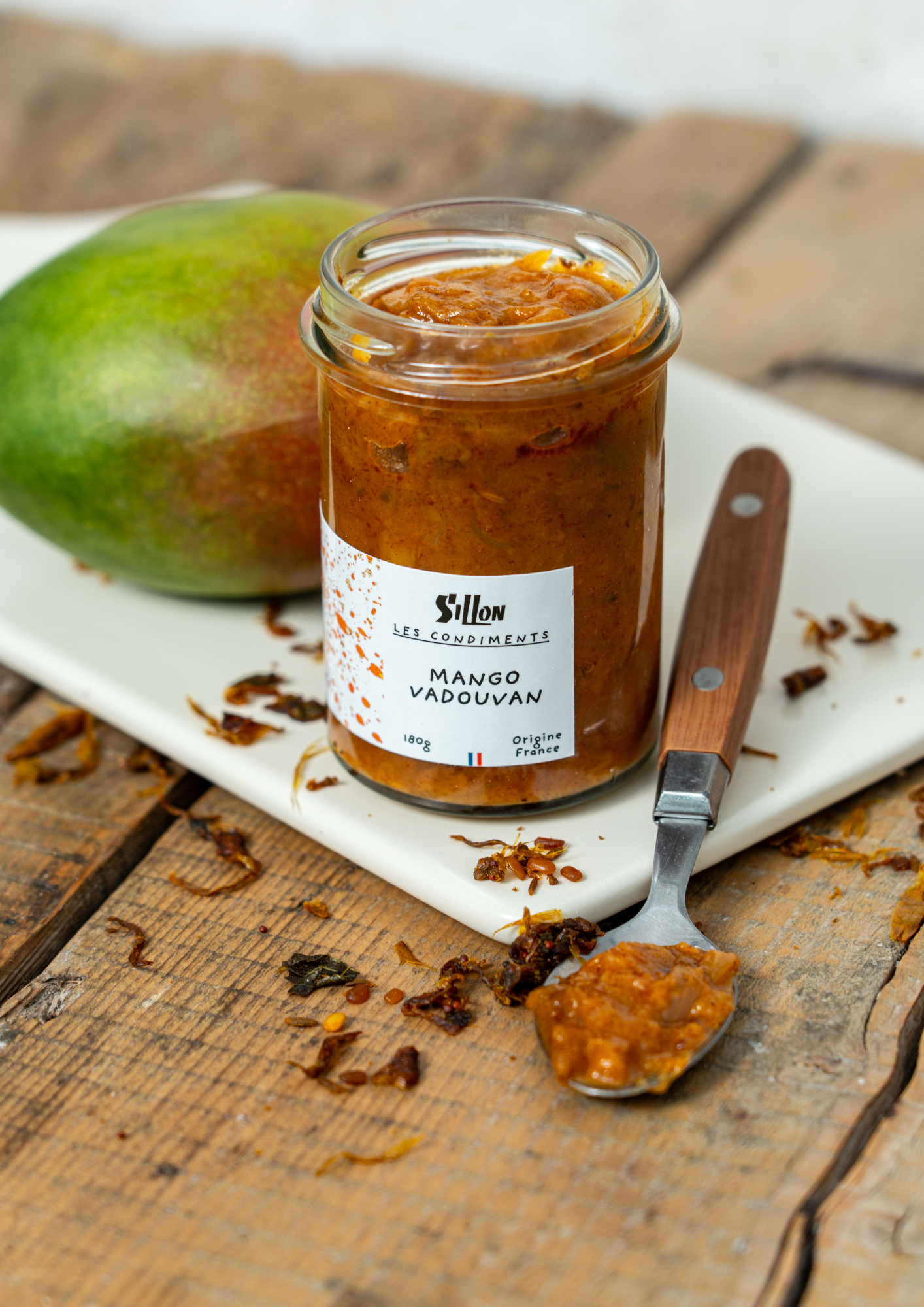 chutney mangue vadouvan artisanal en bocal