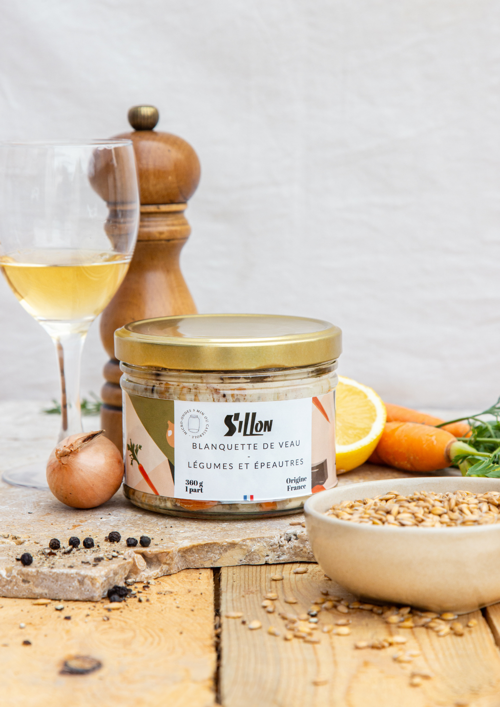 Blanquette de Veau - Légumes et Epeautres - 360gr