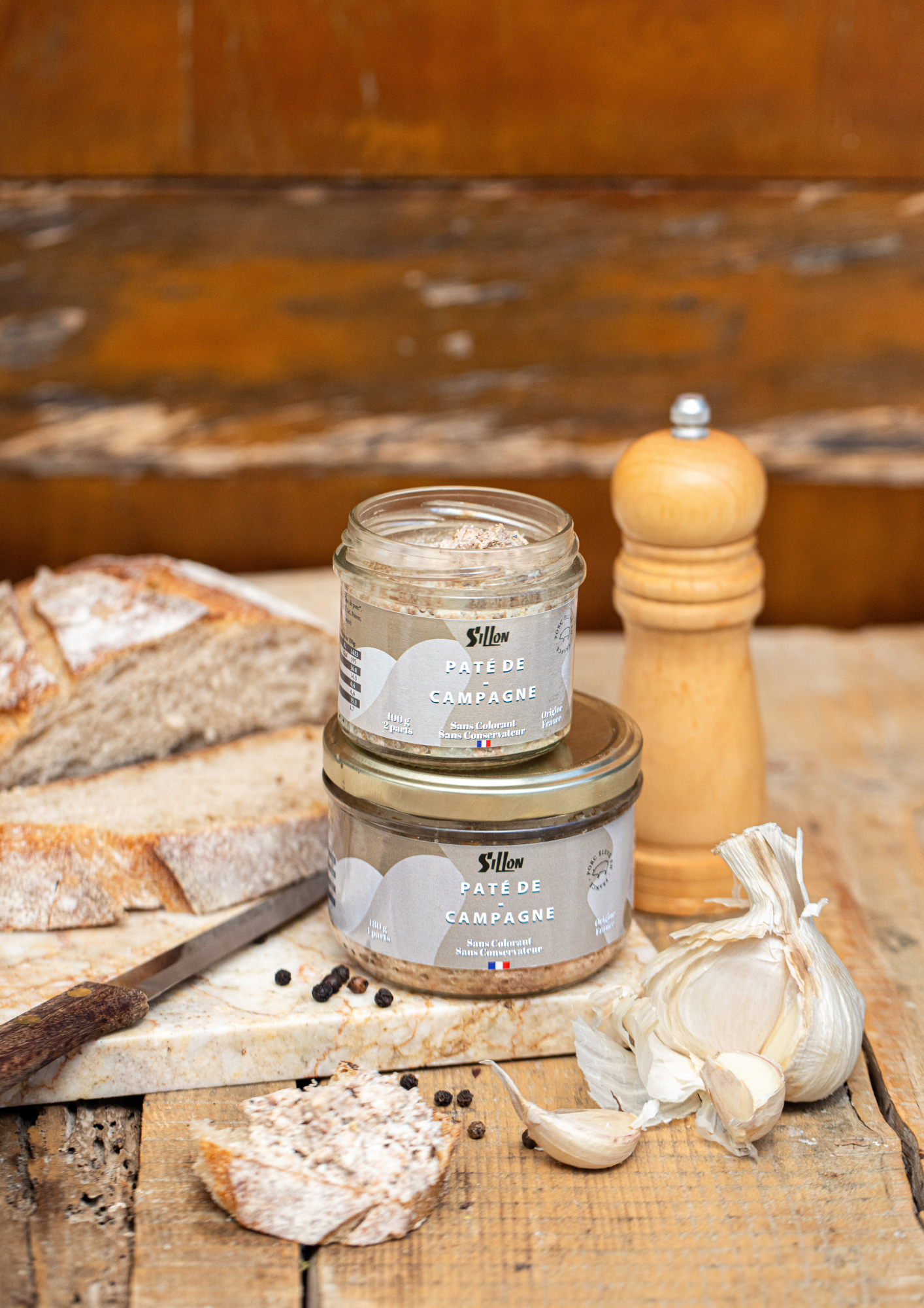 pâté de campagne artisanal en bocal