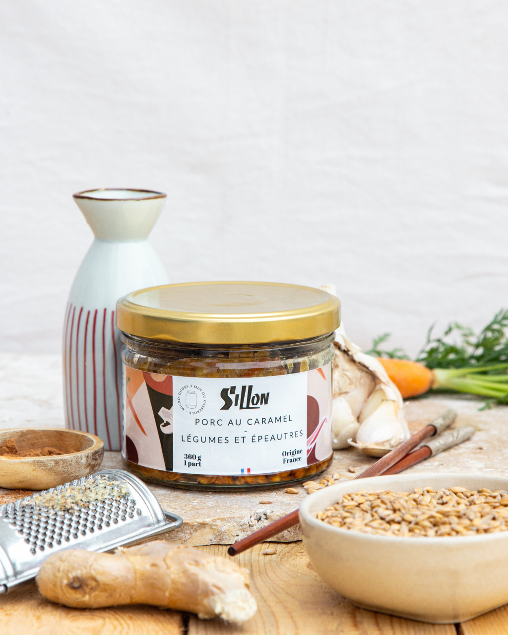 Porc au Caramel - Légumes et épeautres