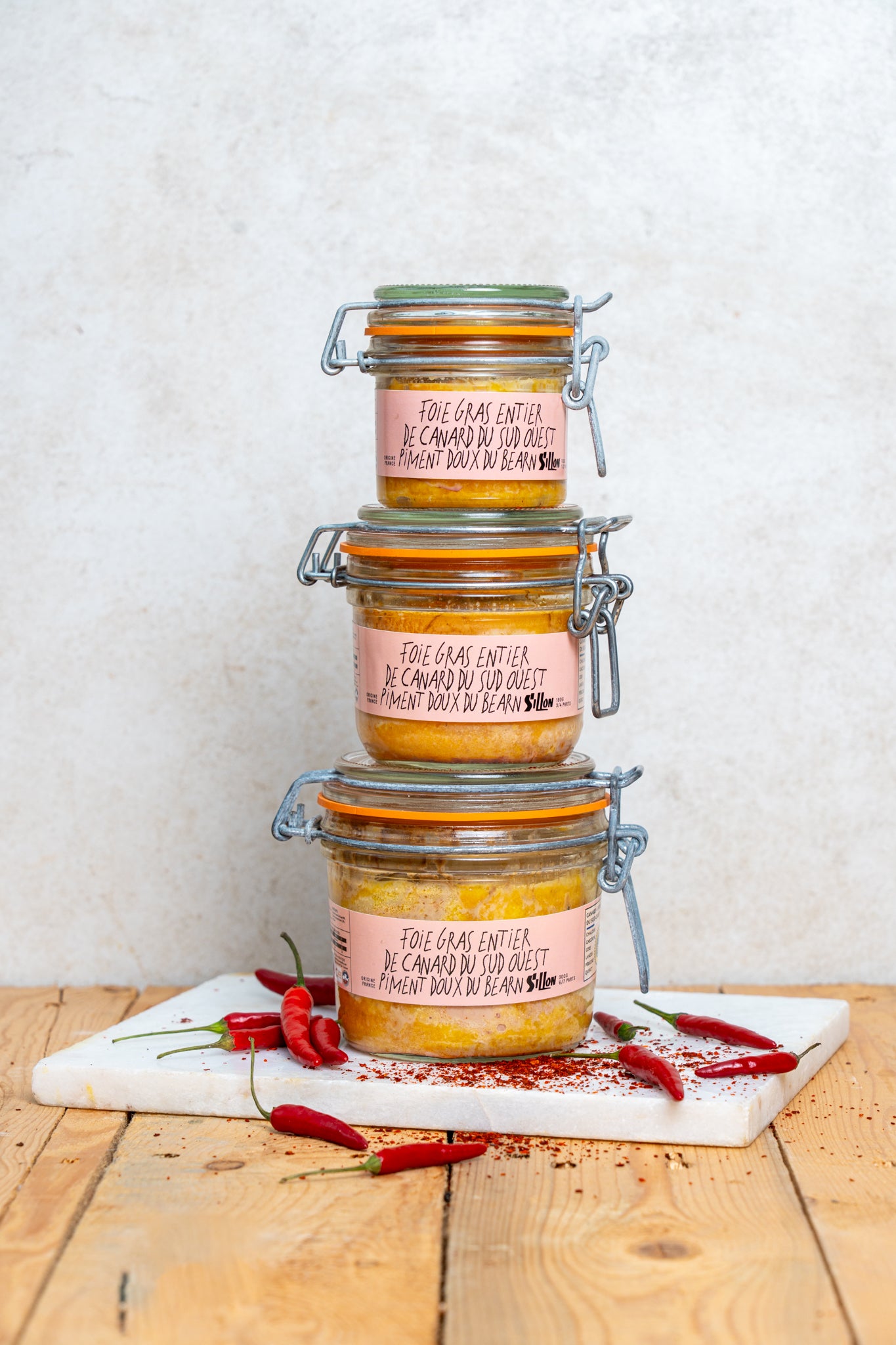 Foie Gras de Canard Entier IGP, Piment Doux fumé du Bearn