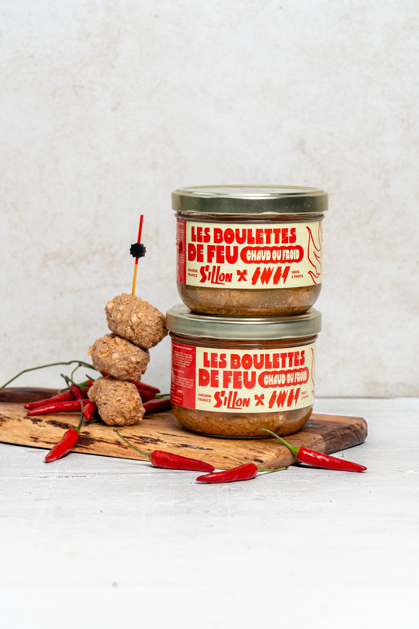 boulettes de feu en bocal artisanal